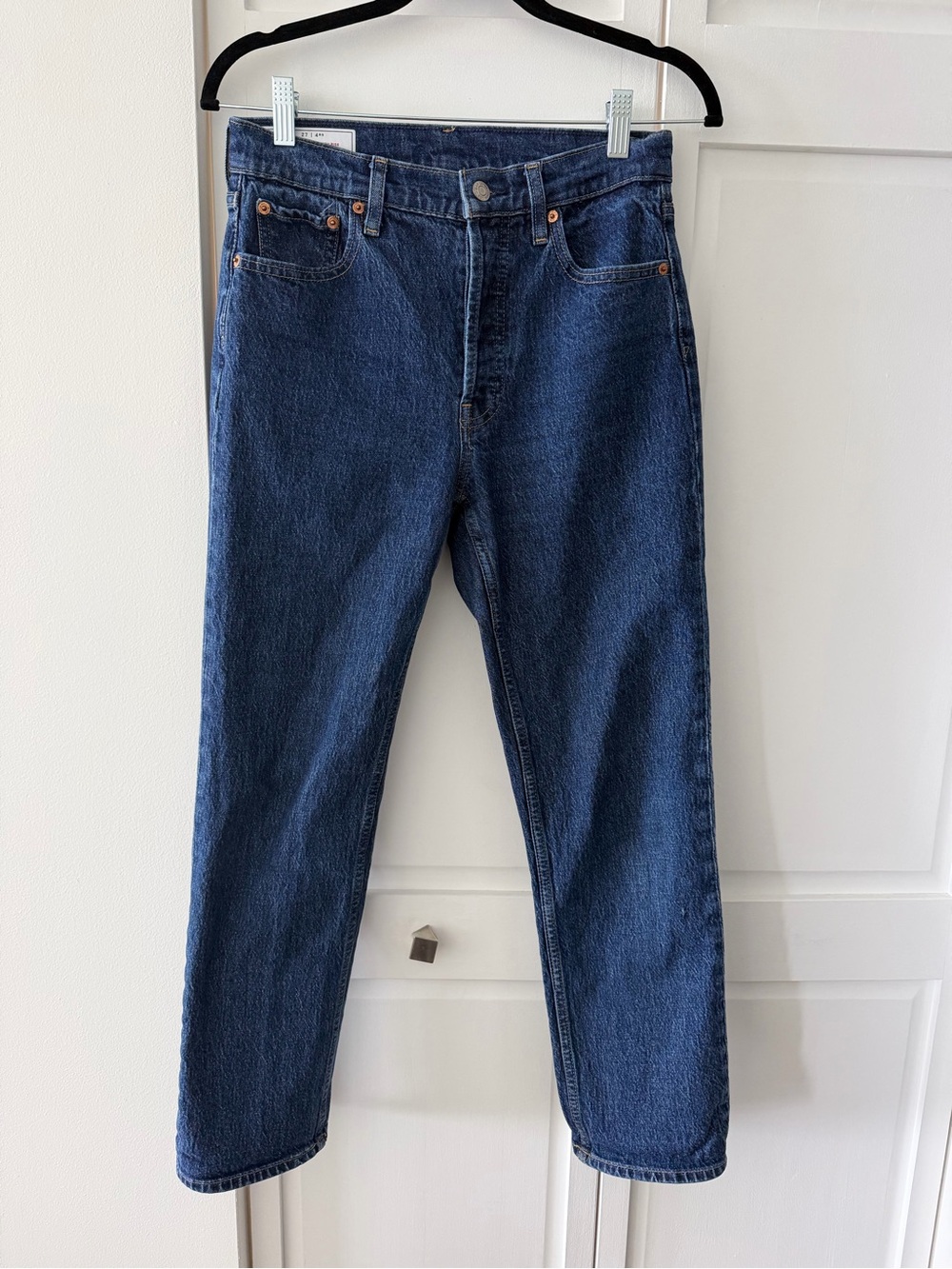 Cheeky Straight High-Rise Women's Jeans - Dark Blue